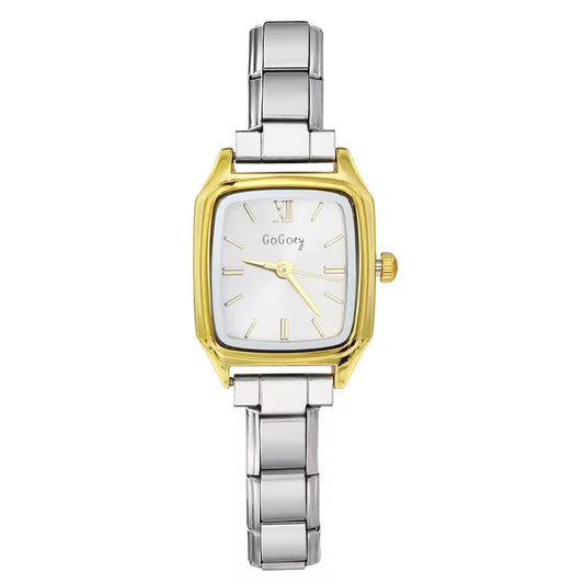 Classic Double Color Watch (White Dial)