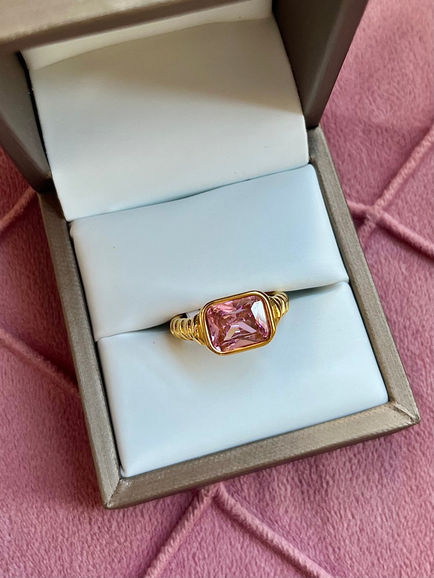 Pink Stone Ring