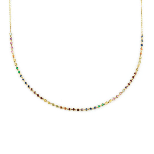 Rainbow Dotted Necklace