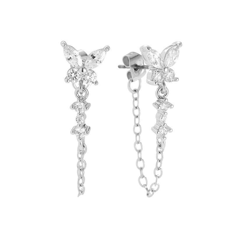 Butterfly Chain Earrings