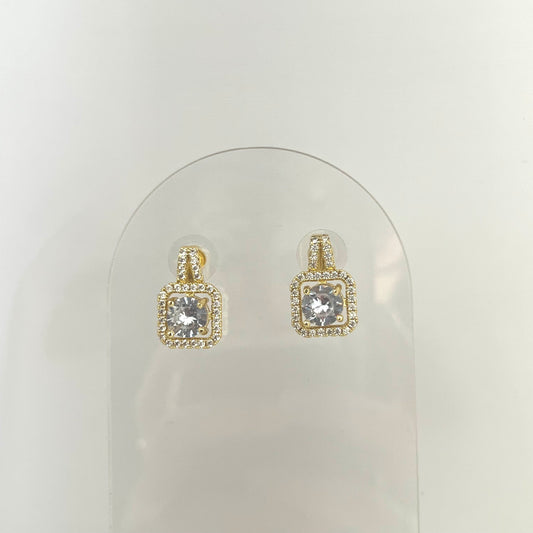 Square Diamond Studs