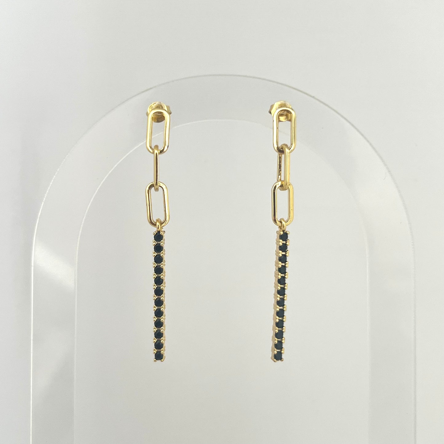 Black Chain Earrings