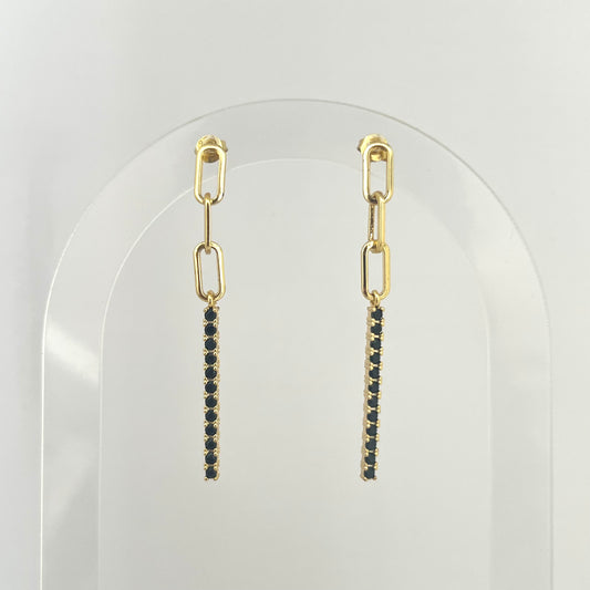 Black Chain Earrings