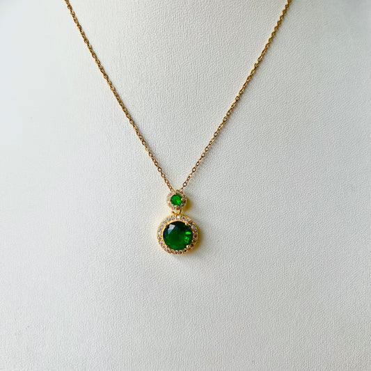 Cadena cristal verde