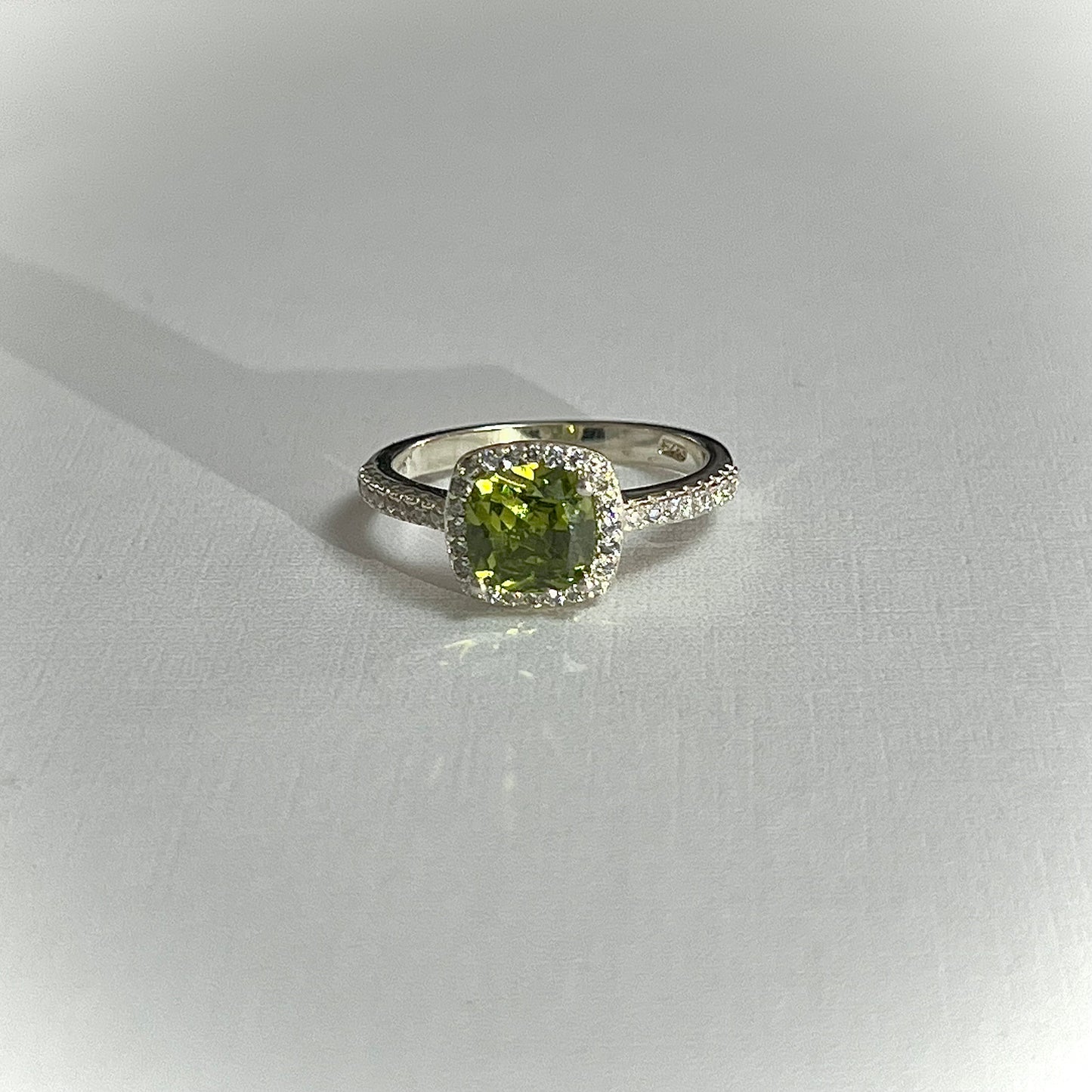 Anillo Cristal Verde