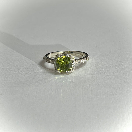 Anillo Cristal Verde
