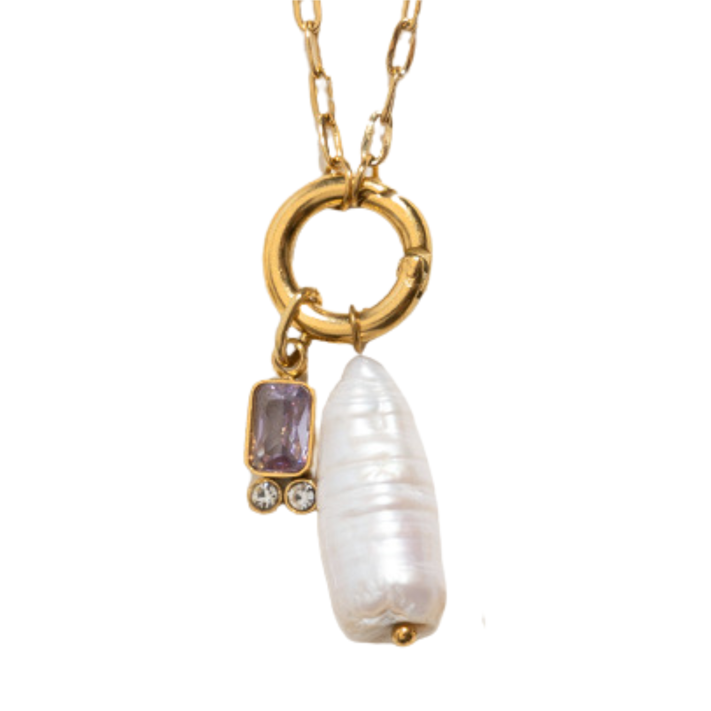 Baroque Birthstone Necklace