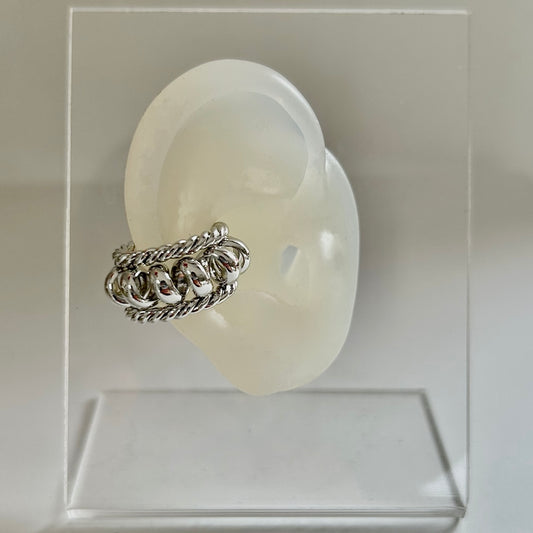 Chunky Silver Ear Cuff