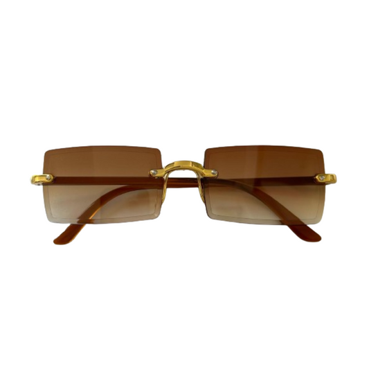 Brown Thin Frame Sunnies