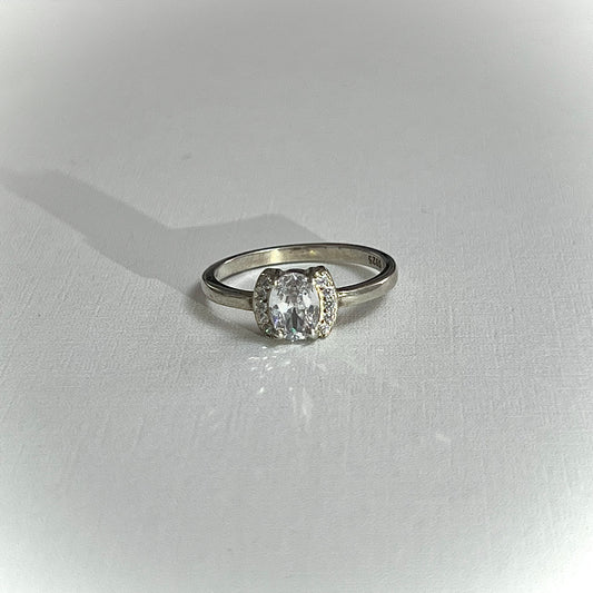 Anillo Cristal Ovalado