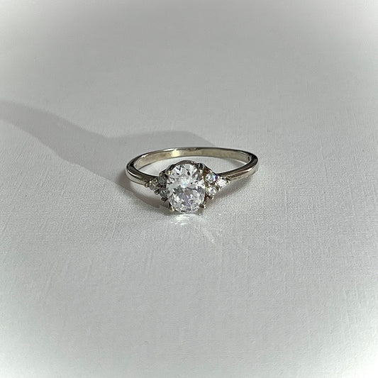 Anillo Cristal Ovalado