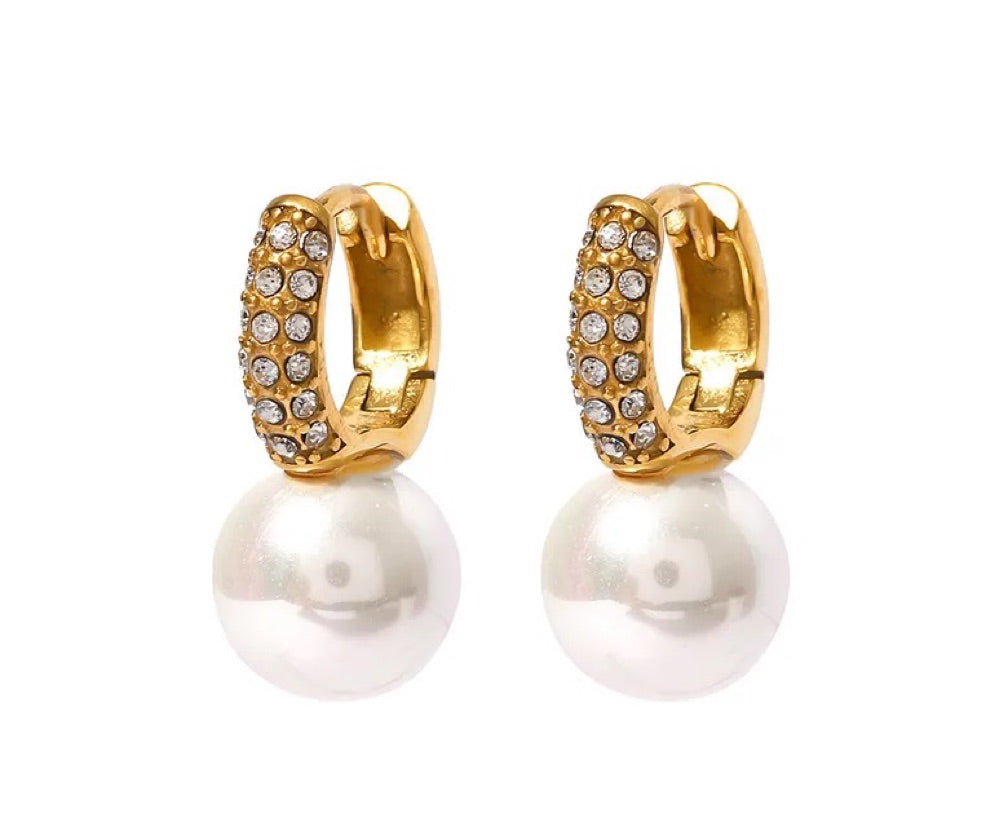 Dainty Pearl Earrings