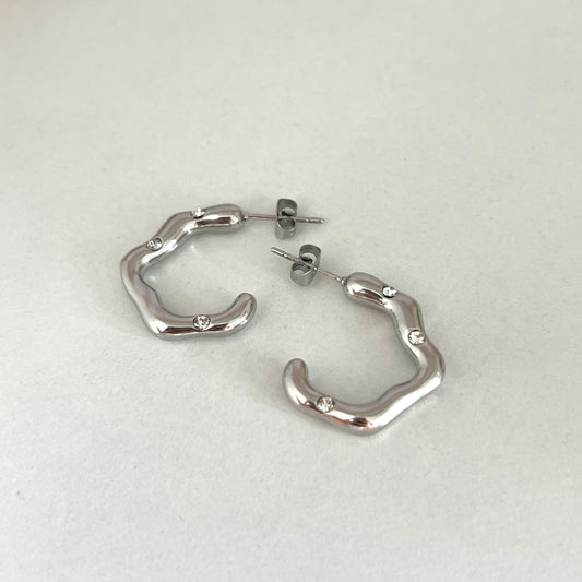 Aretes Plateados