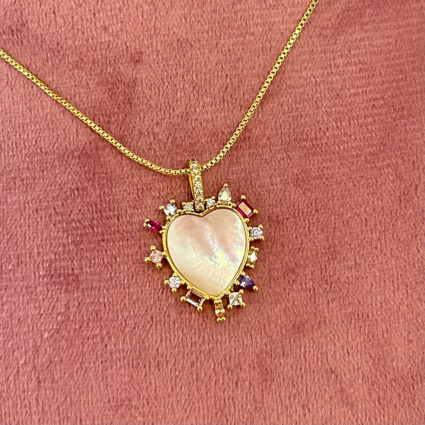 Pastel Zircon Necklace