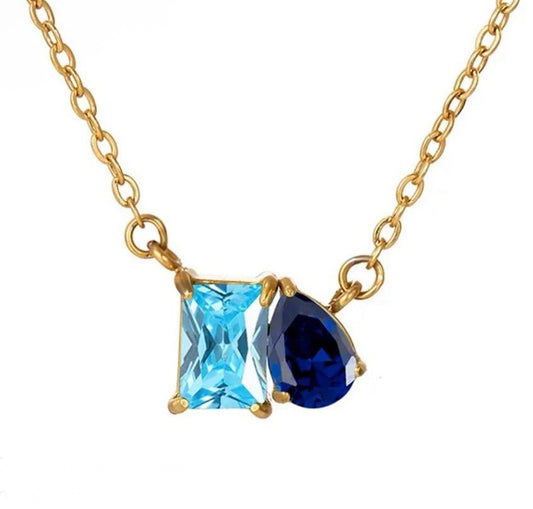 Double Stone Necklace