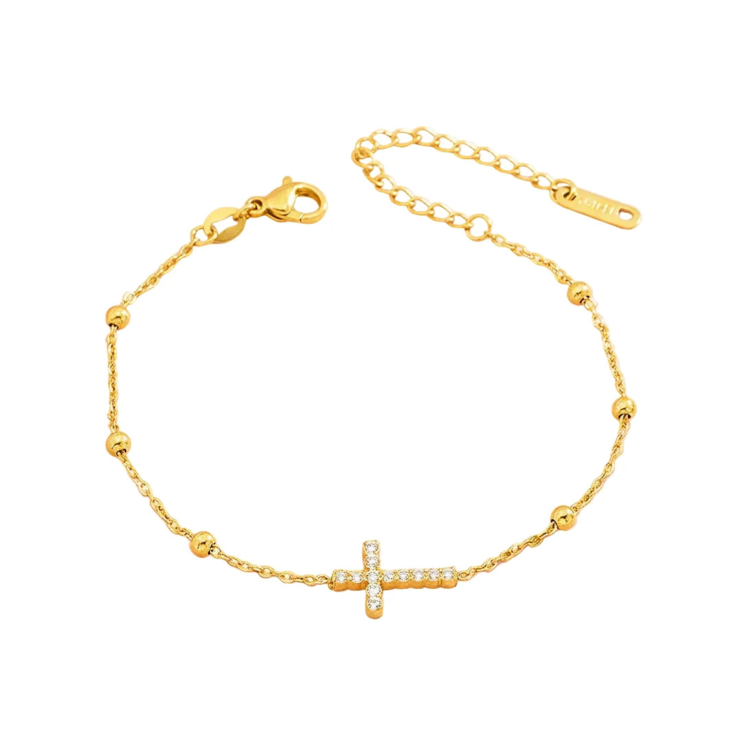 Dainty Cross Bracelet