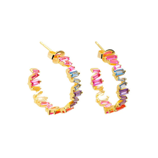 Baguette Pastel Hoops