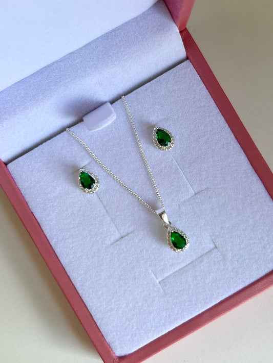 Green Dainty Drop Set