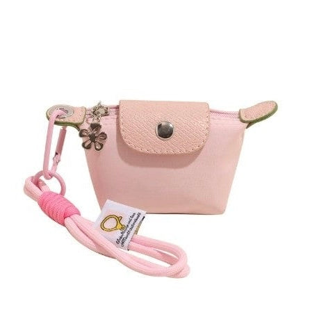 Baby Pink Mini Le Pliage Pouch Keychain