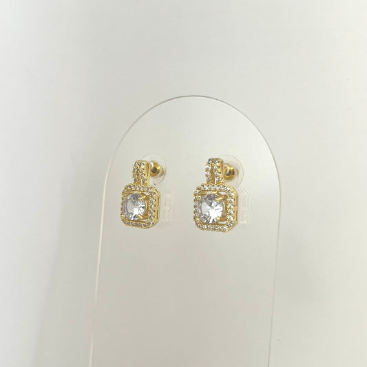 Square Diamond Studs