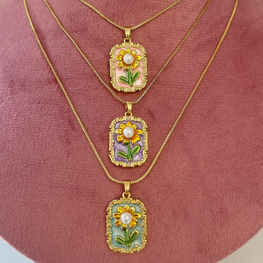 Sunflower Necklace