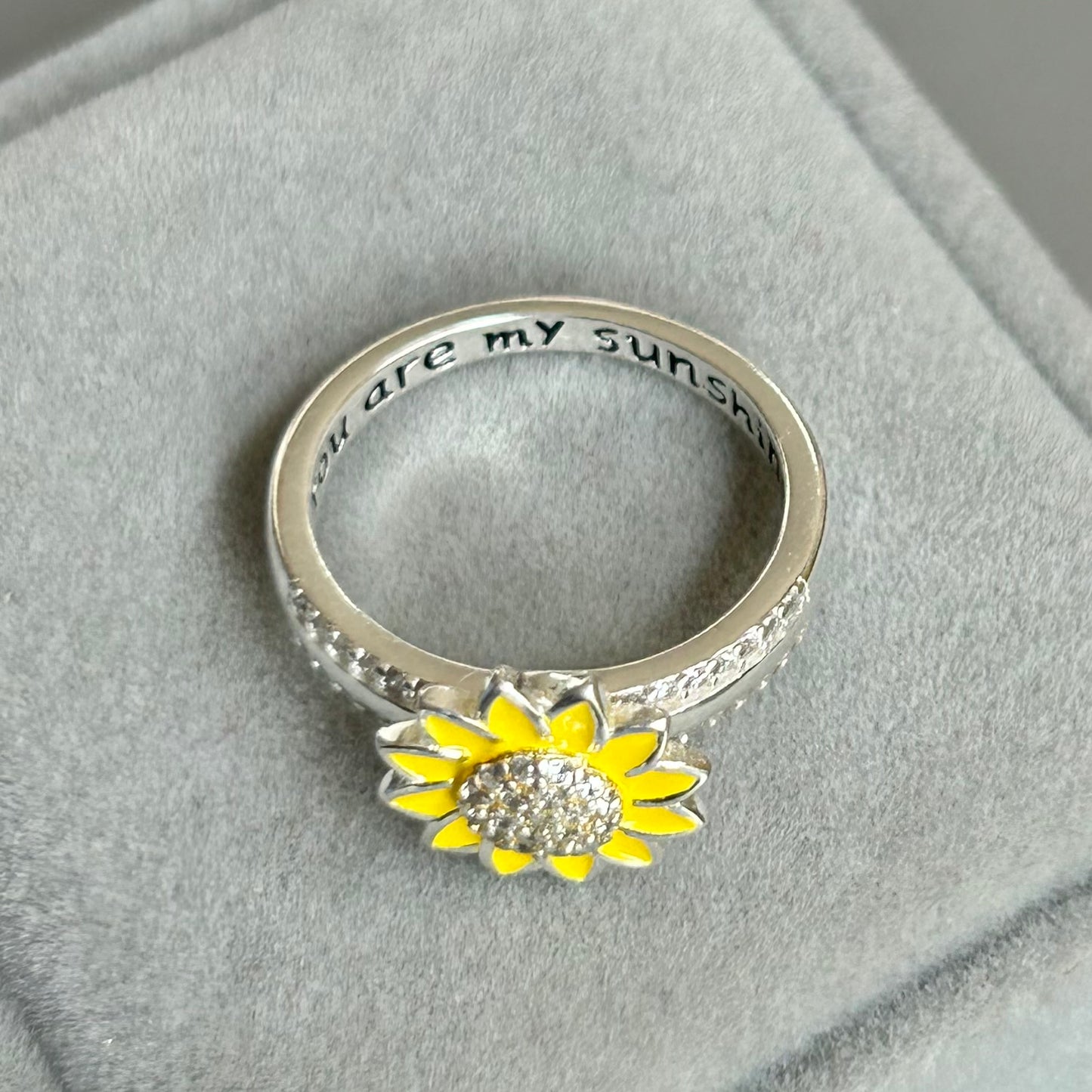 Anillo Giratorio Girasol