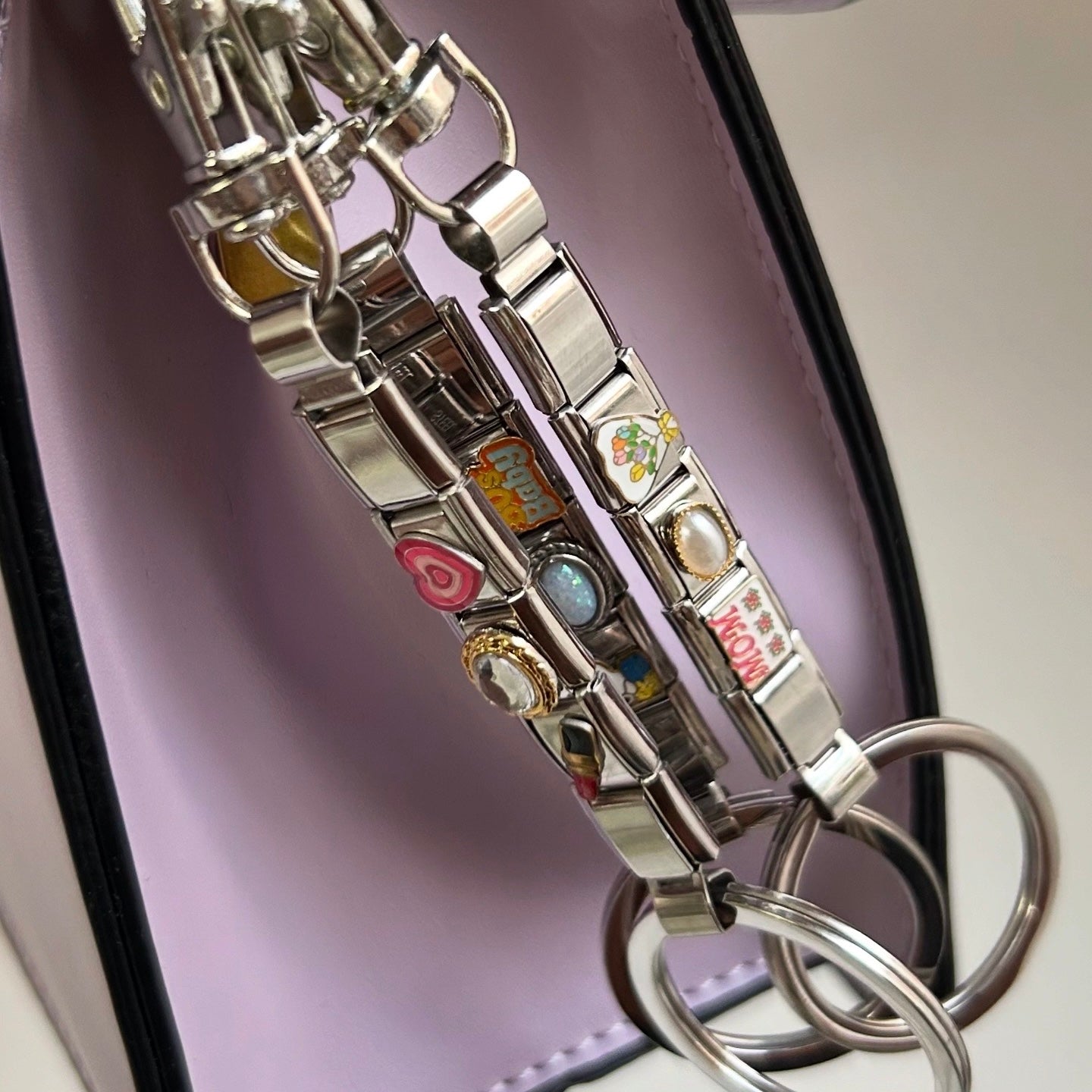 Italian Charm Keychain