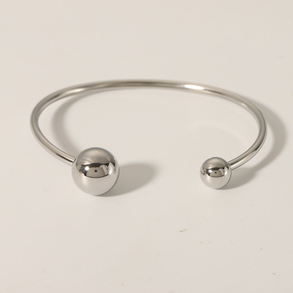 Silver Ball Bangle