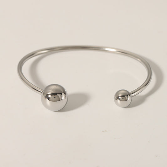 Silver Ball Bangle
