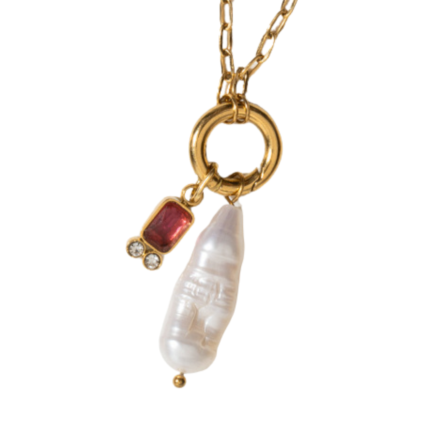 Baroque Birthstone Necklace