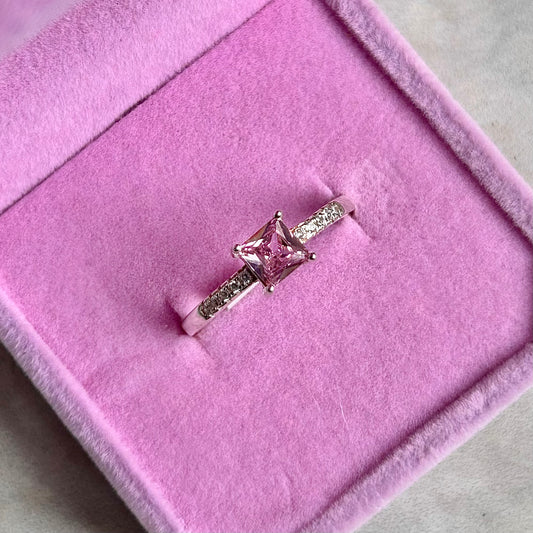 Pink Square Ring