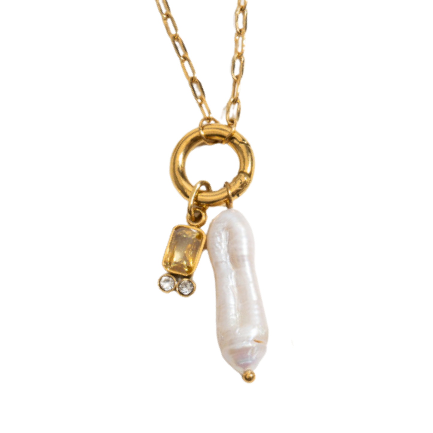 Baroque Birthstone Necklace