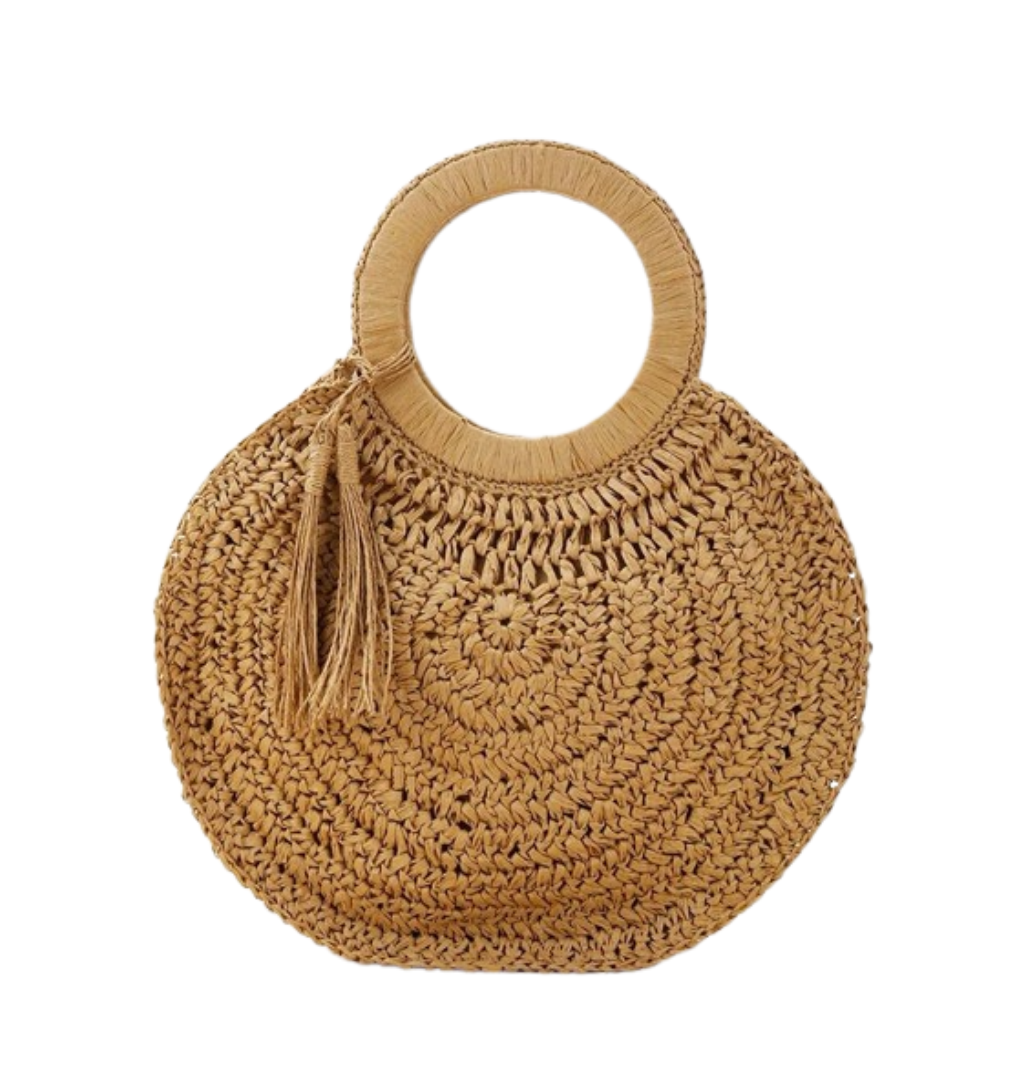 Round Woven Bilum Bag