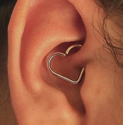 Daith Heart Piercing