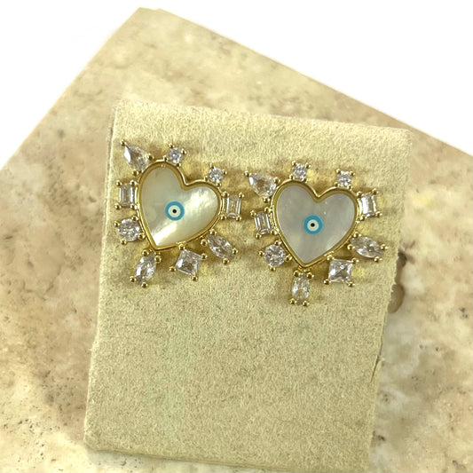 Heart Eye Maxi Studs