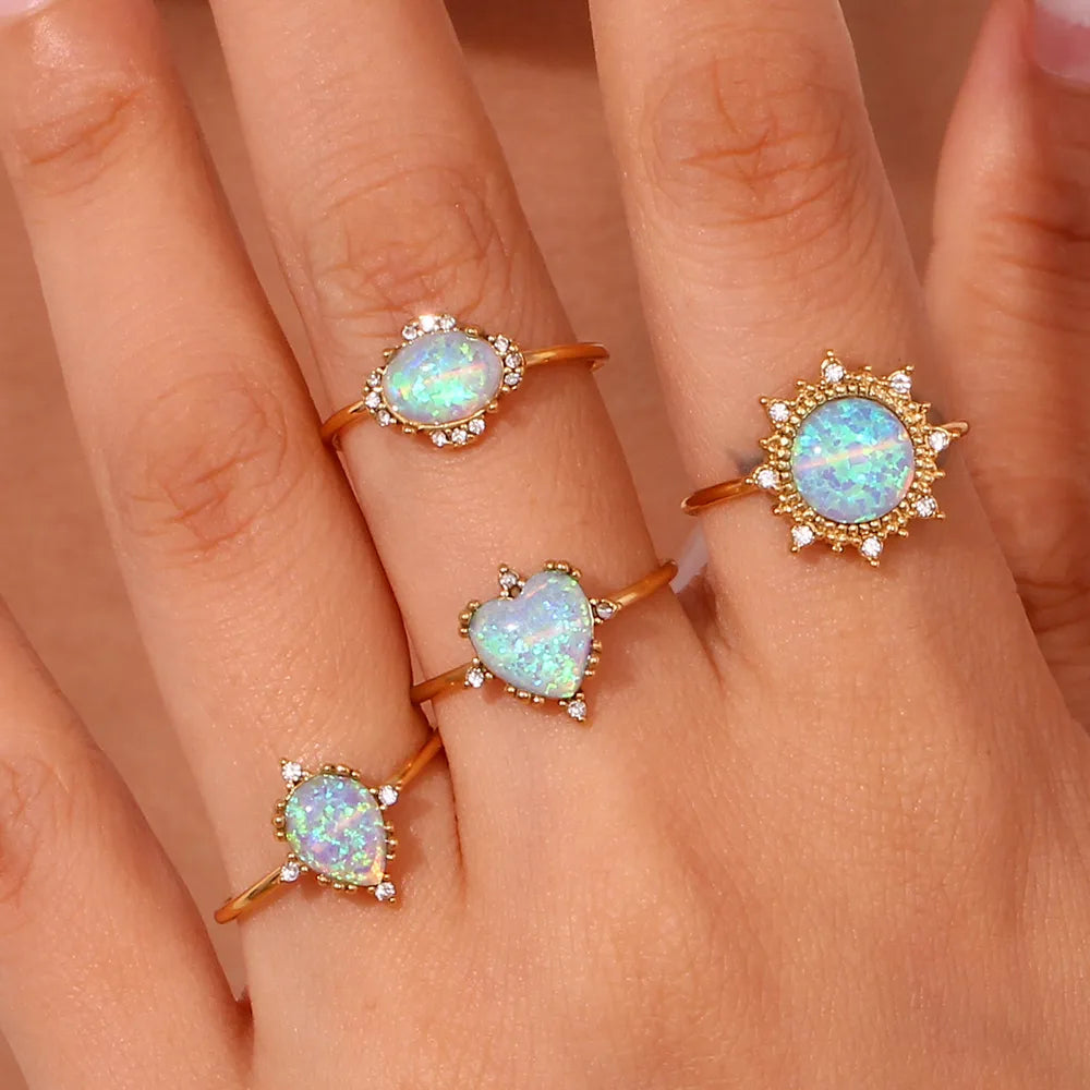 Opal Rings