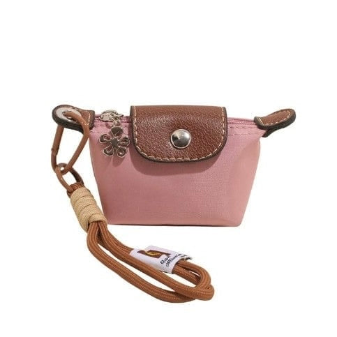 Dusty Rose Mini Le Pliage Pouch Keychain