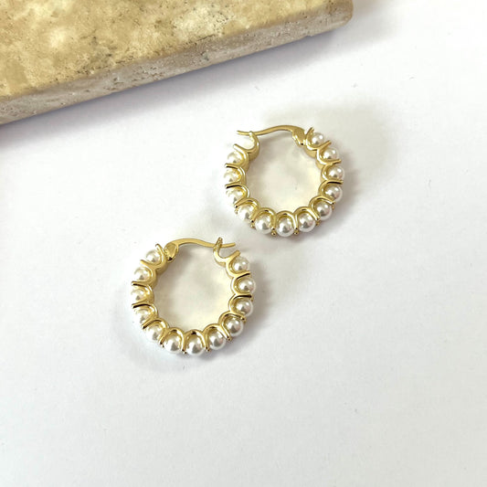 Pearl hoops