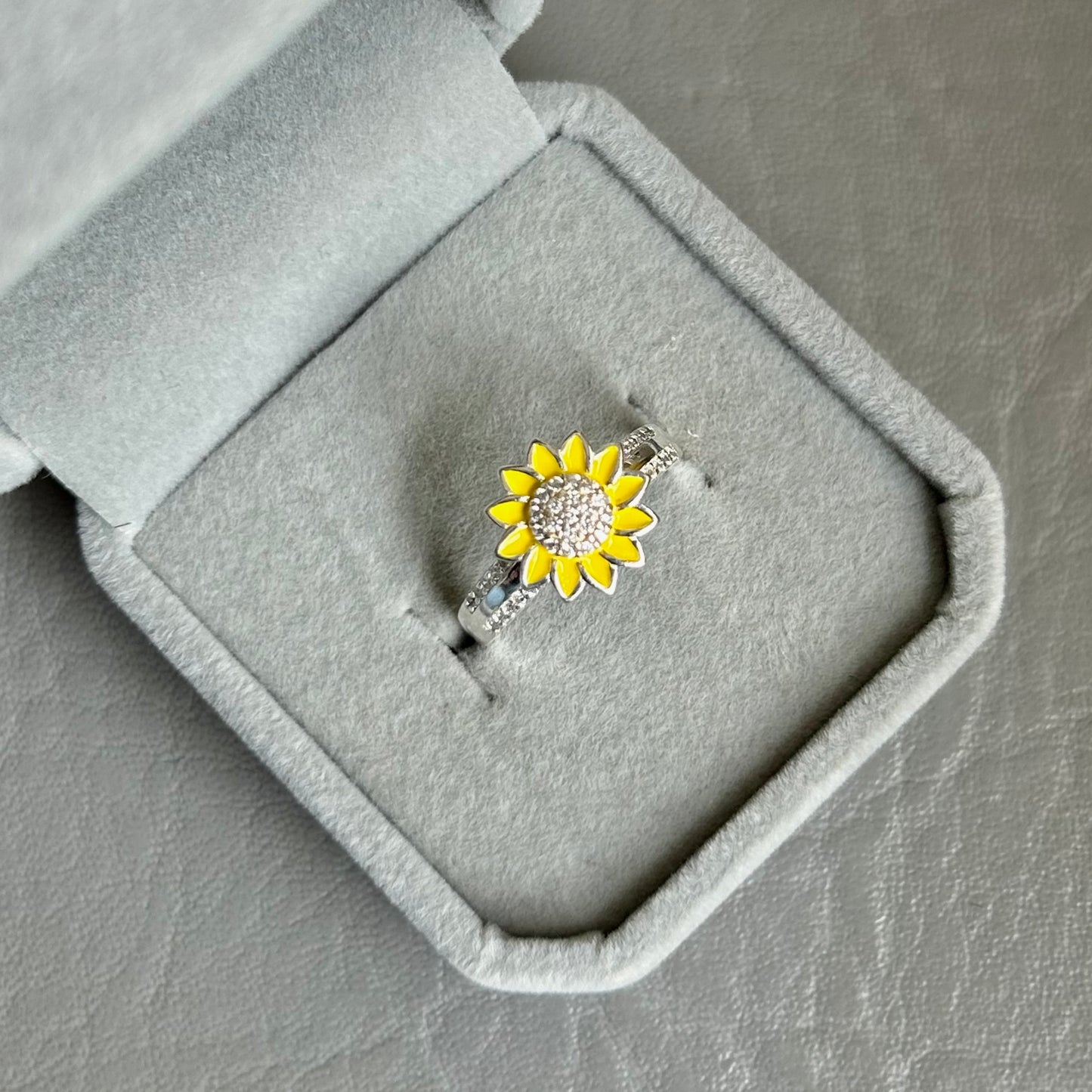 Anillo Giratorio Girasol