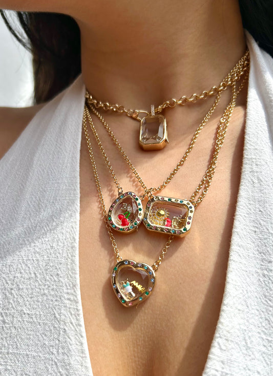 Locket Charm Necklace