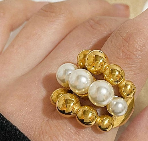 Chunky Pearl Ring