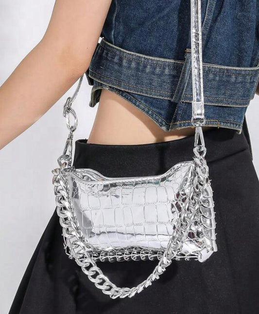 Silver Mini Bag