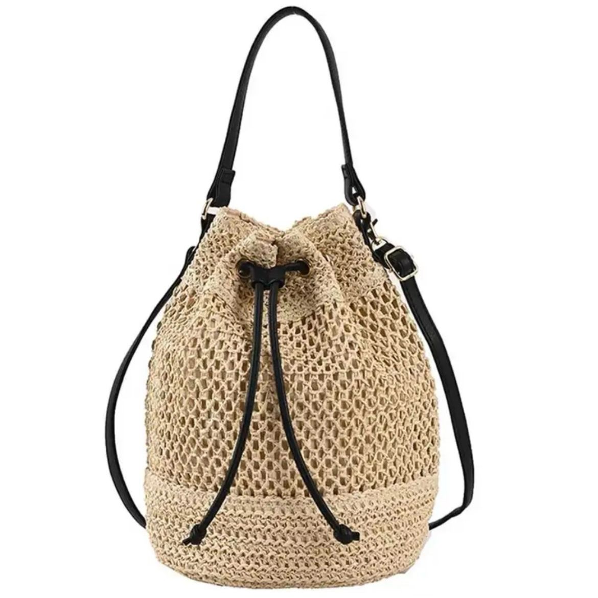 Black Bucket Bilum Bag