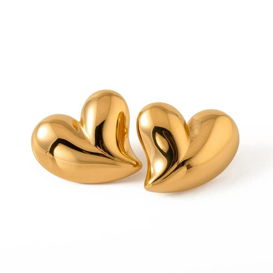 Bubble Heart Studs