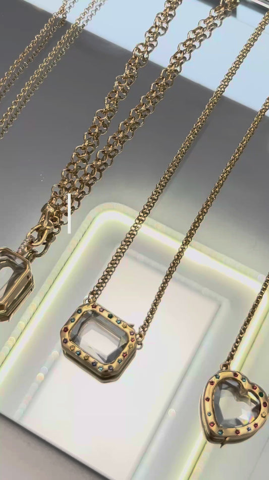 Locket Charm Necklace